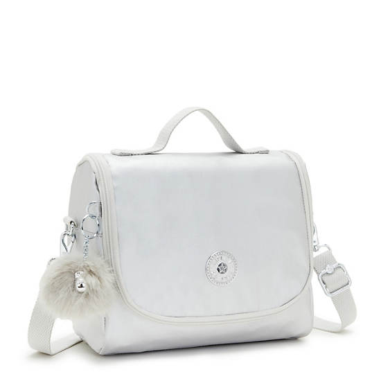 Kipling New Kichirou Metallic Lunch Bag Táska Bézs | HU 2155QM